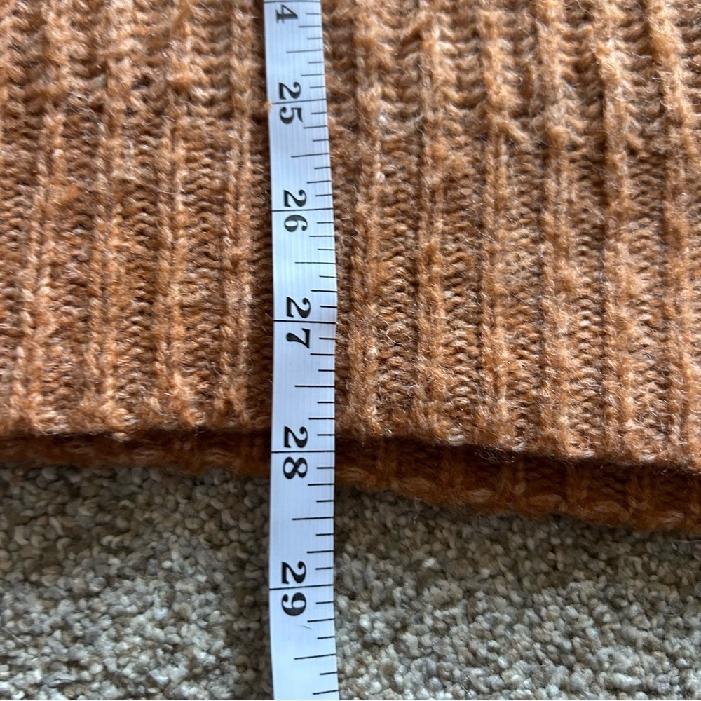 Aerie ribbed oversized hooded wool knit sweater L - Picture 7 of 7